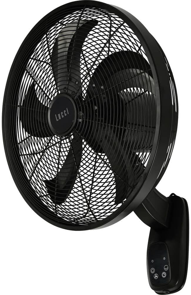 LUCCI AIR Glide DC WV Schwarz Wandventilator 36 W Schwarz