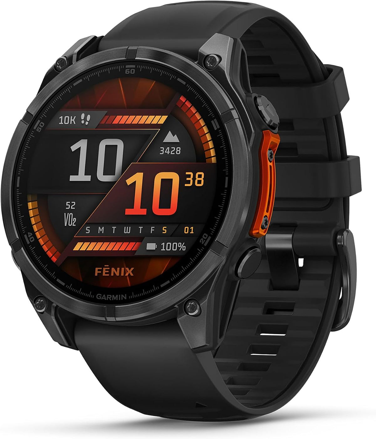 Garmin Fenix 8, 47 mm, GPS-Multisport-Smartwatch, Schwarz/Schiefergrau