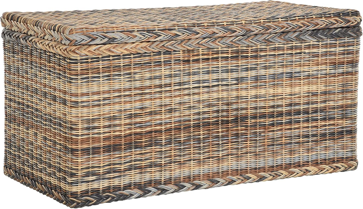 Truhe/Wäschetruhe aus Rattan (Mehrfarbig, Groß)