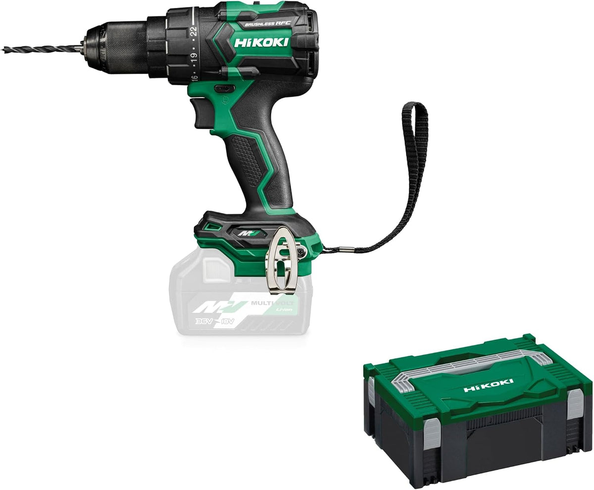 HiKOKI Akku-Bohrschrauber DS36DC, 36V Bohrmaschine, 155 Nm, Brushless, RFC