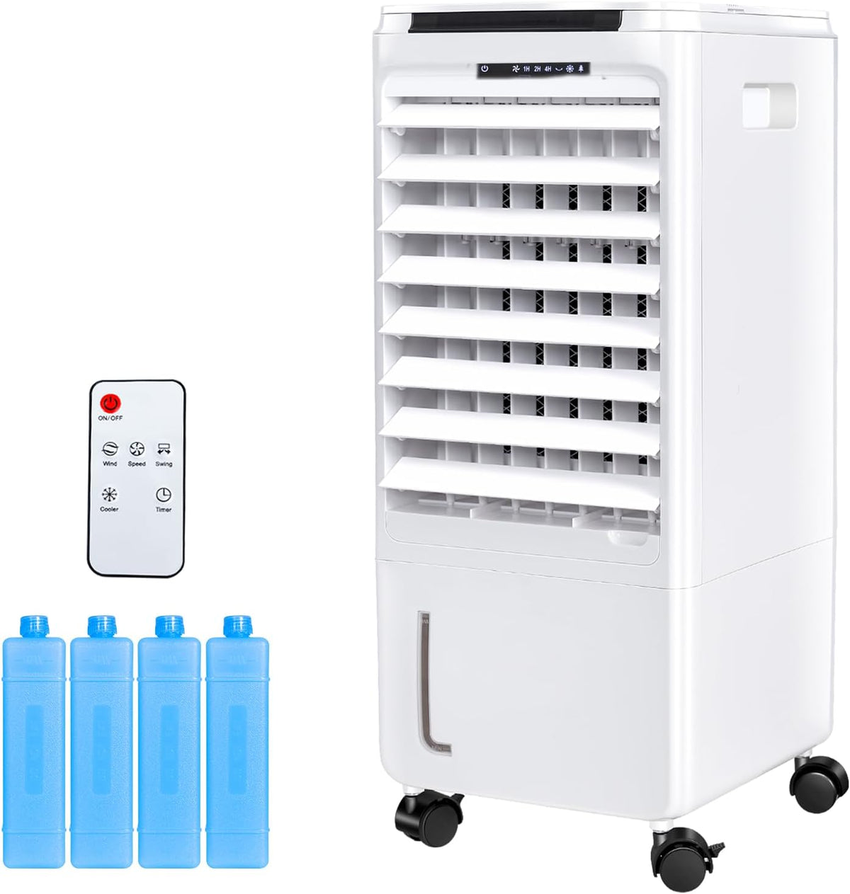 CAYNEL Tragbare Klimaanlagen, 4 Liter Tank-Fensterlose Klimaanlage, Verdunstungsluftkühler mit 7-Stunden-Timer für Auto-Off, Klimaanlage für Zimmer