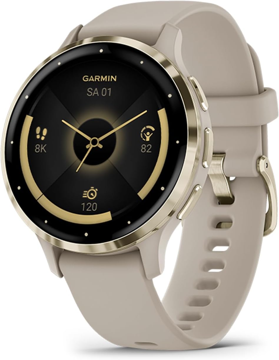 Garmin [renewed] Venu 3S, Ultrascharfes 1,1 Zoll AMOLED-Touchdisplay, GPS-Fitness-Smartwatch mit Bluetooth Telefonie und Sprachassistenz