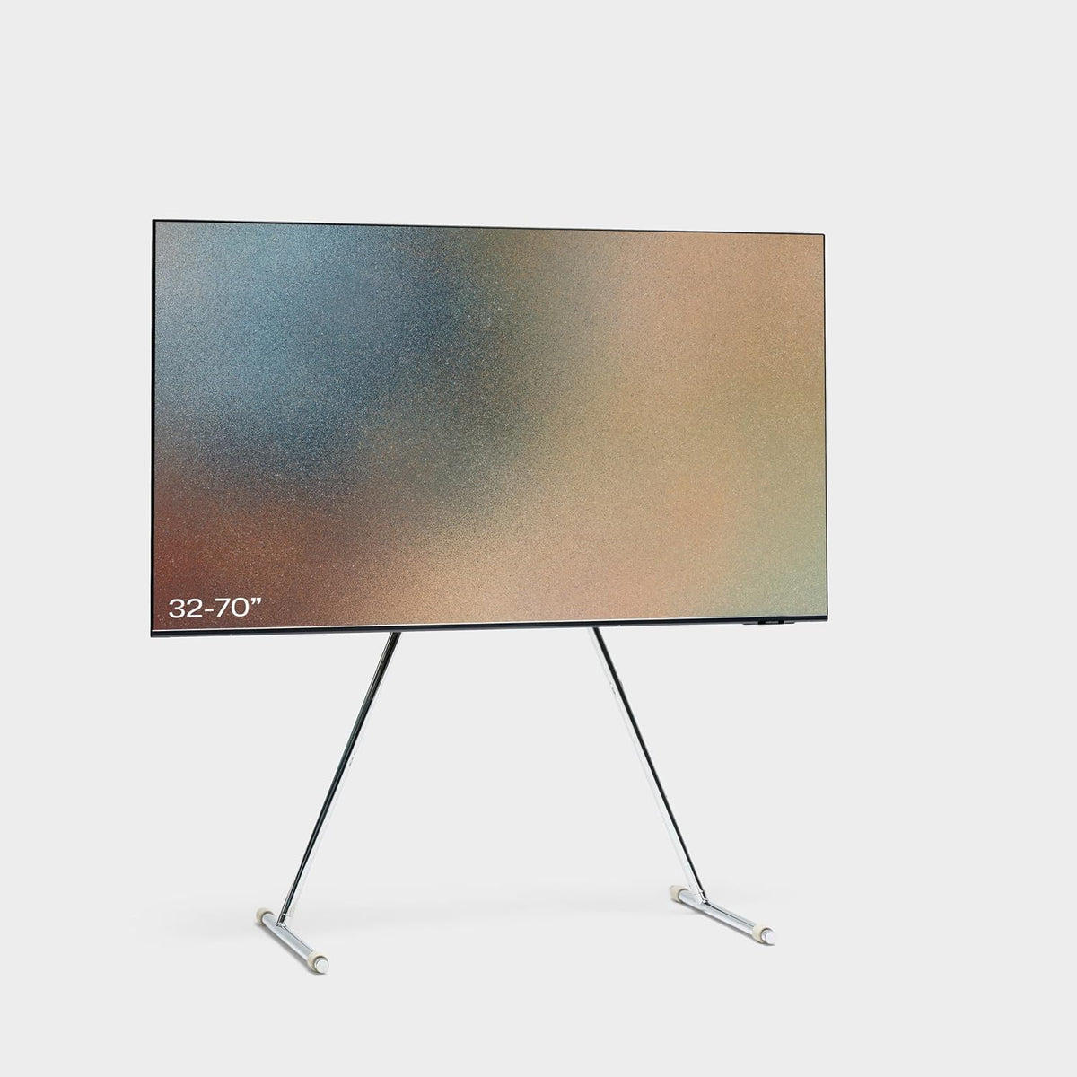 Pedestal Viva Chrome TV-Standfuß ohne Rollen, 32-70 Zoll, Stahl, Chrom