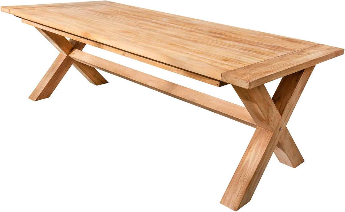 riess-ambiente.de Wetterfester Gartentisch Empire Teak 220cm Teak Massivholz Outdoor Esstisch, Massiver Esstisch für deinen Garten