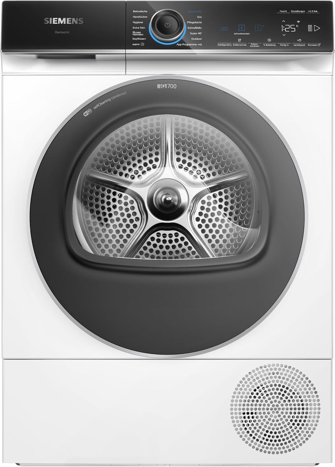Siemens iQ700 Smarter Wärmepumpentrockner 9 kg extrem leise WQ46B2D41