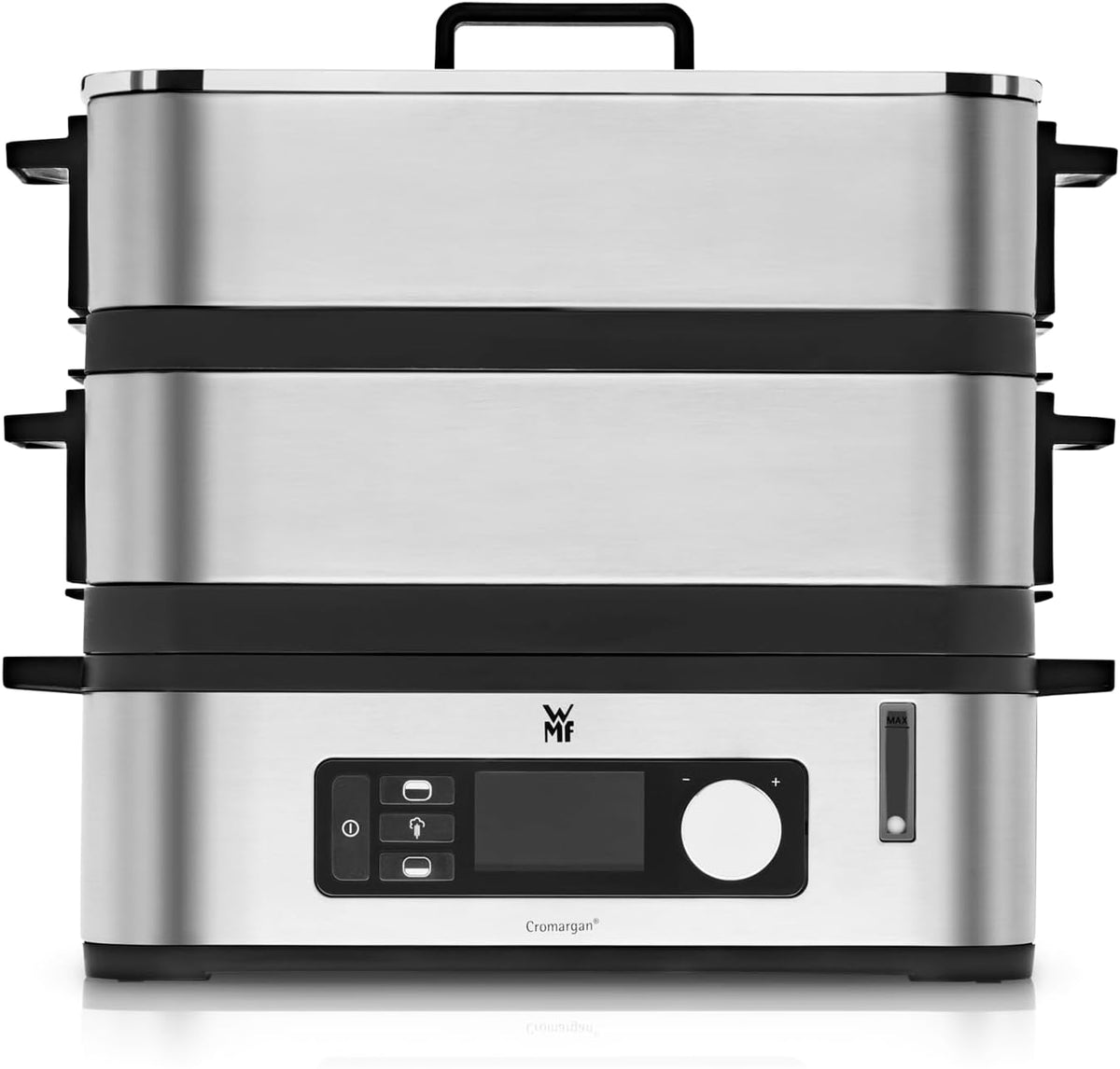 WMF Küchenminis Mini Dampfgarer elektrisch 4,3l, Dampfkocher mit Memory-Funktion, elektrische Dampfgarer, Warmhaltefunktion, Restlaufzeitanzeige