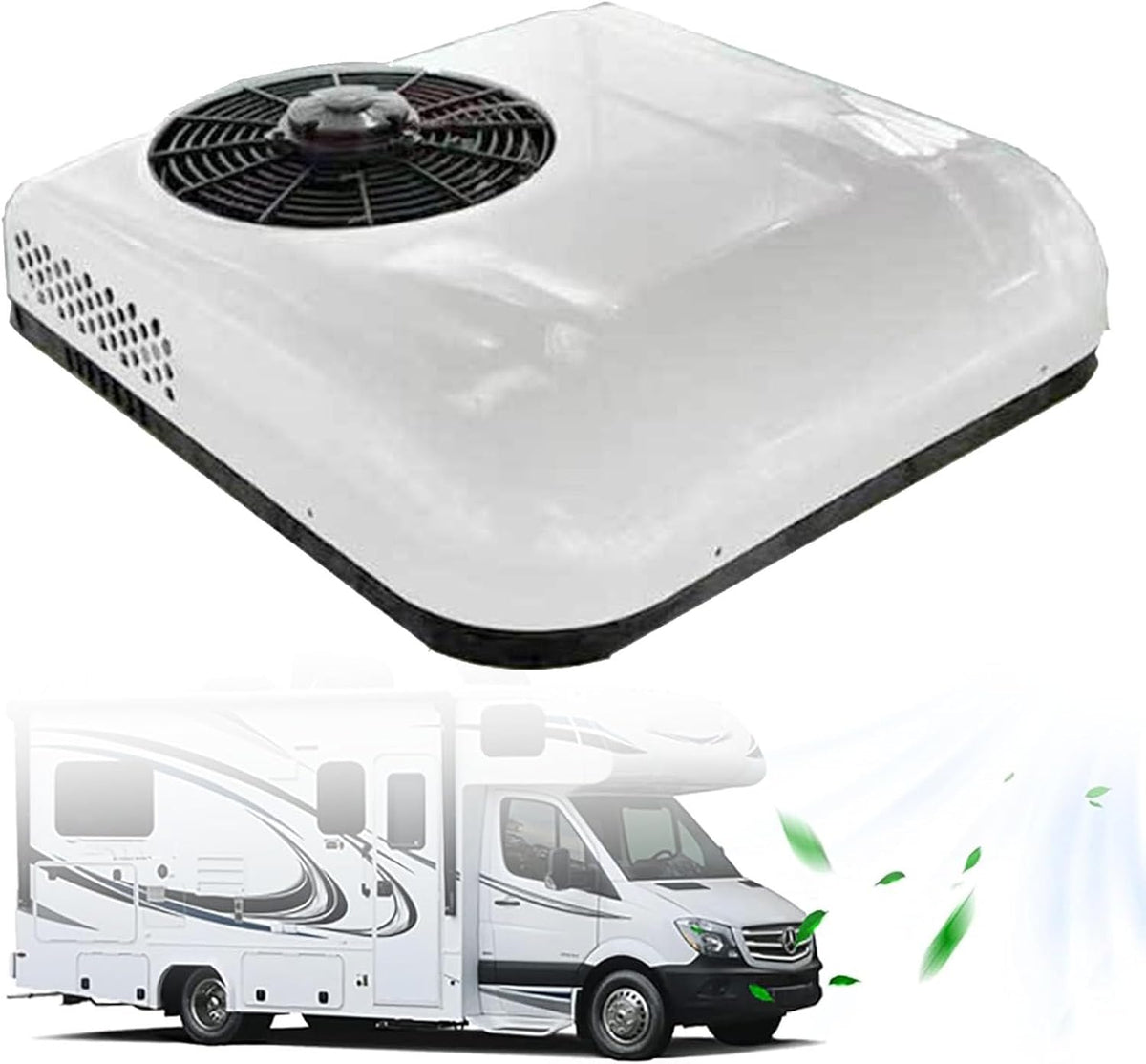 RV Rv Air Conditioner Air Conditioner, 12V/24V Rv Dach Klimaanlage Für LKW, Weiß-12V, Wohnmobile Und Wohnwagen