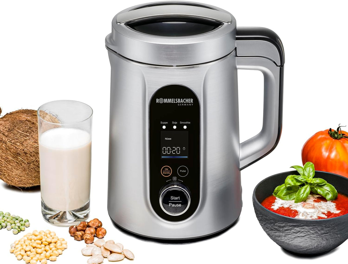 ROMMELSBACHER Veggie Drink & Suppen Bereiter SVD 1400, Füllmenge 1,3 l, kochen, zerkleinern, pürieren, 9 Programme, Reinigungsprogramm, Pürierglocke