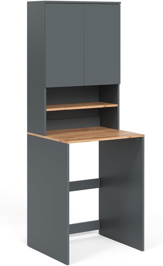 Vicco Waschmaschinenschrank Viktor, 68 x 88.2 cm, Anthrazit/Eiche