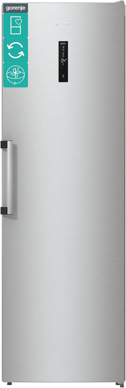 Gorenje R619CSXL6 Kühlschrank, 185cm Höhe, 398 Liter, BxHxT: 59,5×185×66,3 cm, Umluft-Kühlsystem, Schnellkühl, ConvertZone, Flaschenhalter, Inverter