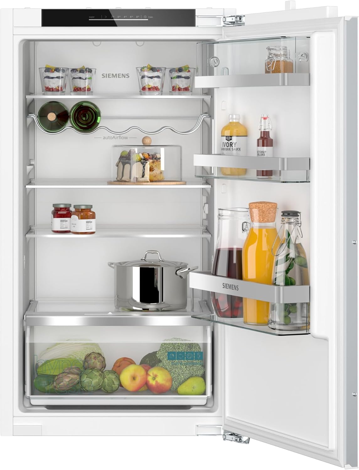 Siemens KI31RADD1 iQ500, Einbau-Kühlschrank, 102,5 x 56 cm Nische, 165 L, Made in Germany, sehr Leise, hyperFresh Box, längere Frische, superCooling