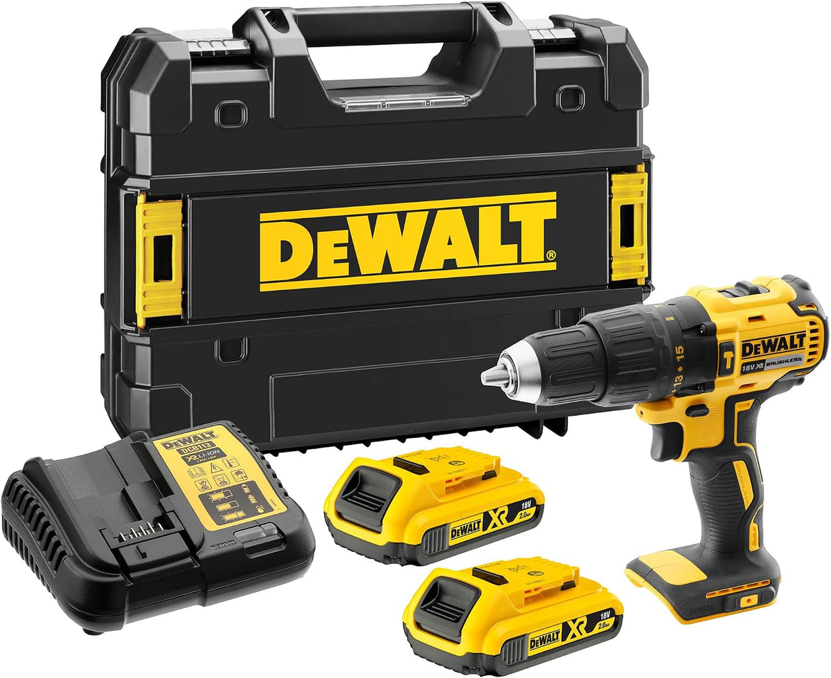 DEWALT 18V XR bürstenloser Schlagbohrschrauber, 2x2Ah, DCD778D2T-QW
