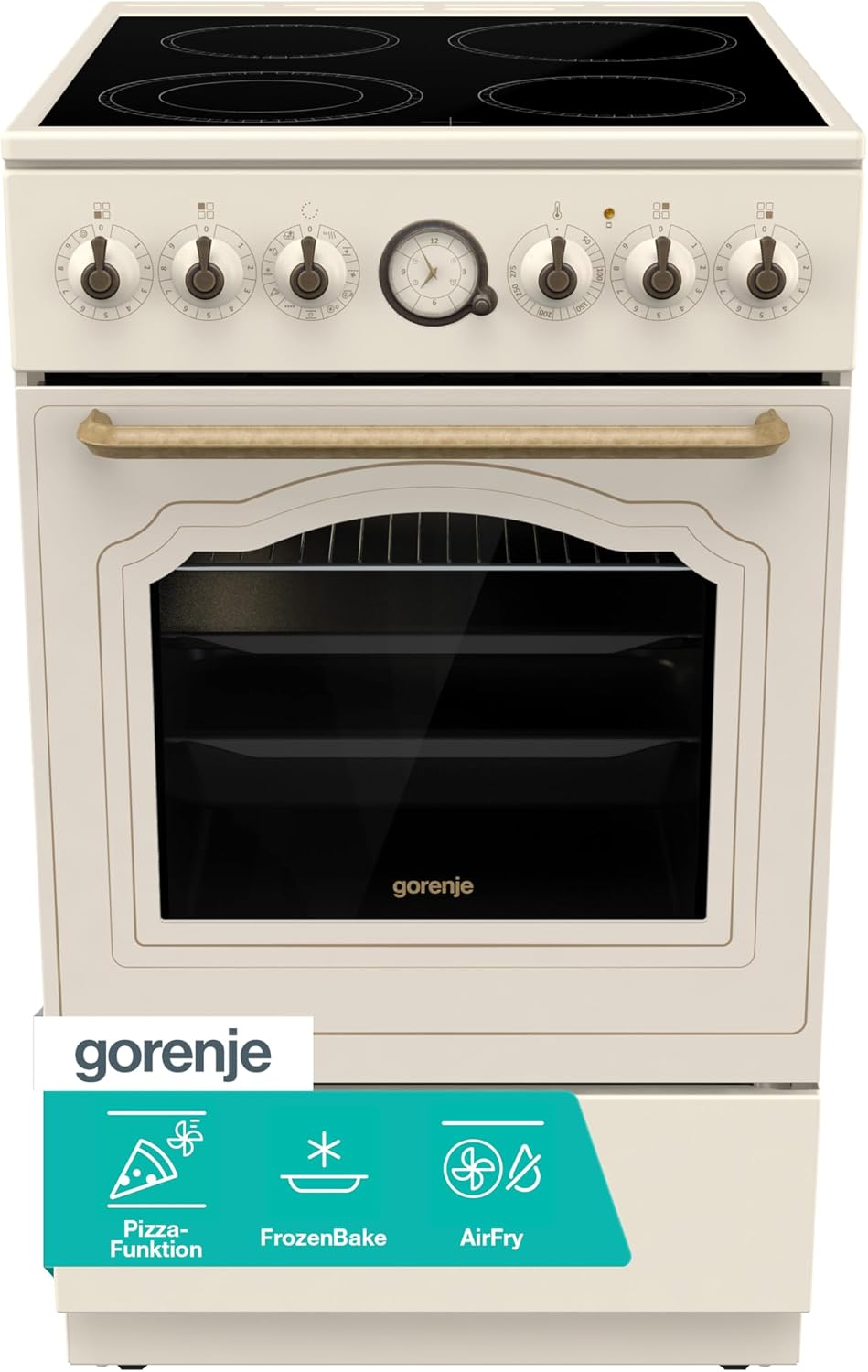 Gorenje Classico Collection GECS5B70CLI Standherd Champagne Creme