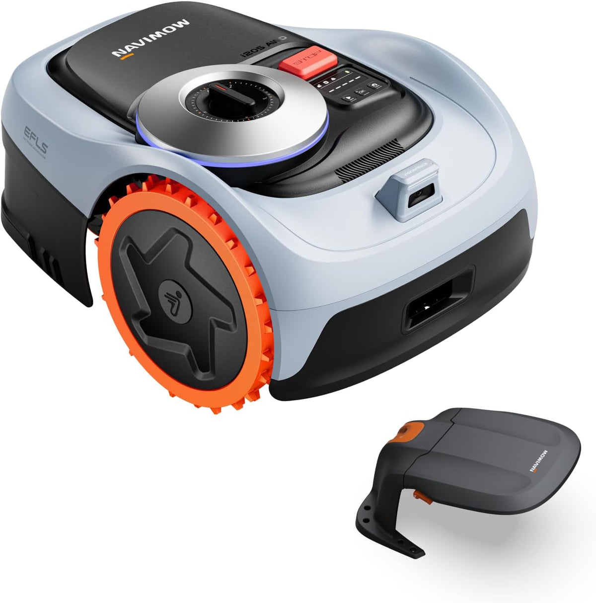 Segway Navimow i205 AWD (Neuer i105E) Mähroboter ohne Begrenzungskabel mit Garage S, für 500 m², Allradantrieb für 45% Steigung, NRTK+Vision