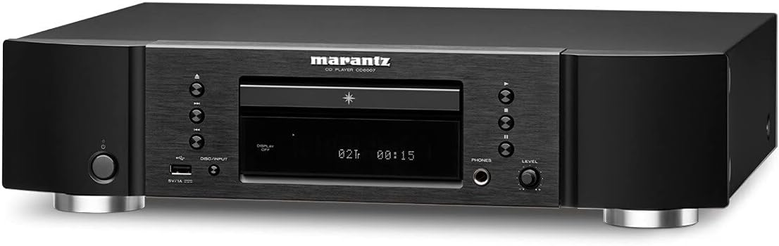 Marantz CD6007 HiFi CD Player, CD Spieler, CD- und CD-R/RW-Wiedergabe, USB, Kopfhörer-Verstärker, Schwarz