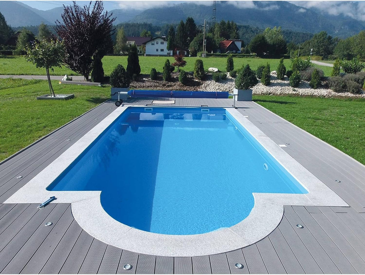 KWAD Styropor Pool Gran Canaria mit Römertreppe 600 x 300 x150 cm Sand