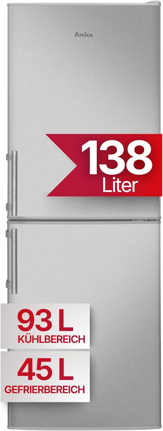 Amica Kühl-Gefrierkombination 138 L 148x52x59 cm KGC 384 111 E
