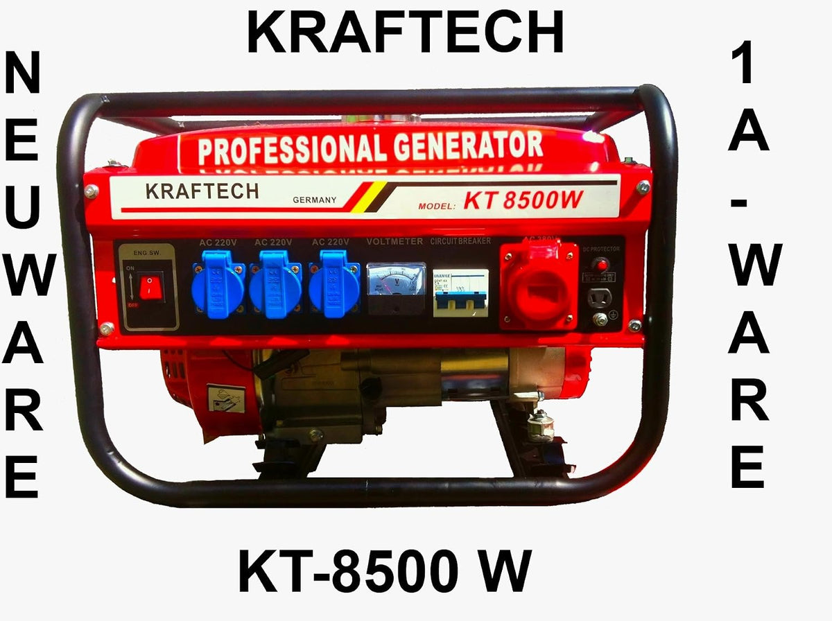 Kraftech/Benzin/Petrol/Stromerzeuger/Generator/PK-6500W/Stromgenerator/Aggregat/Notstromaggregat /Stromaggregat/NOT Strom/Neu
