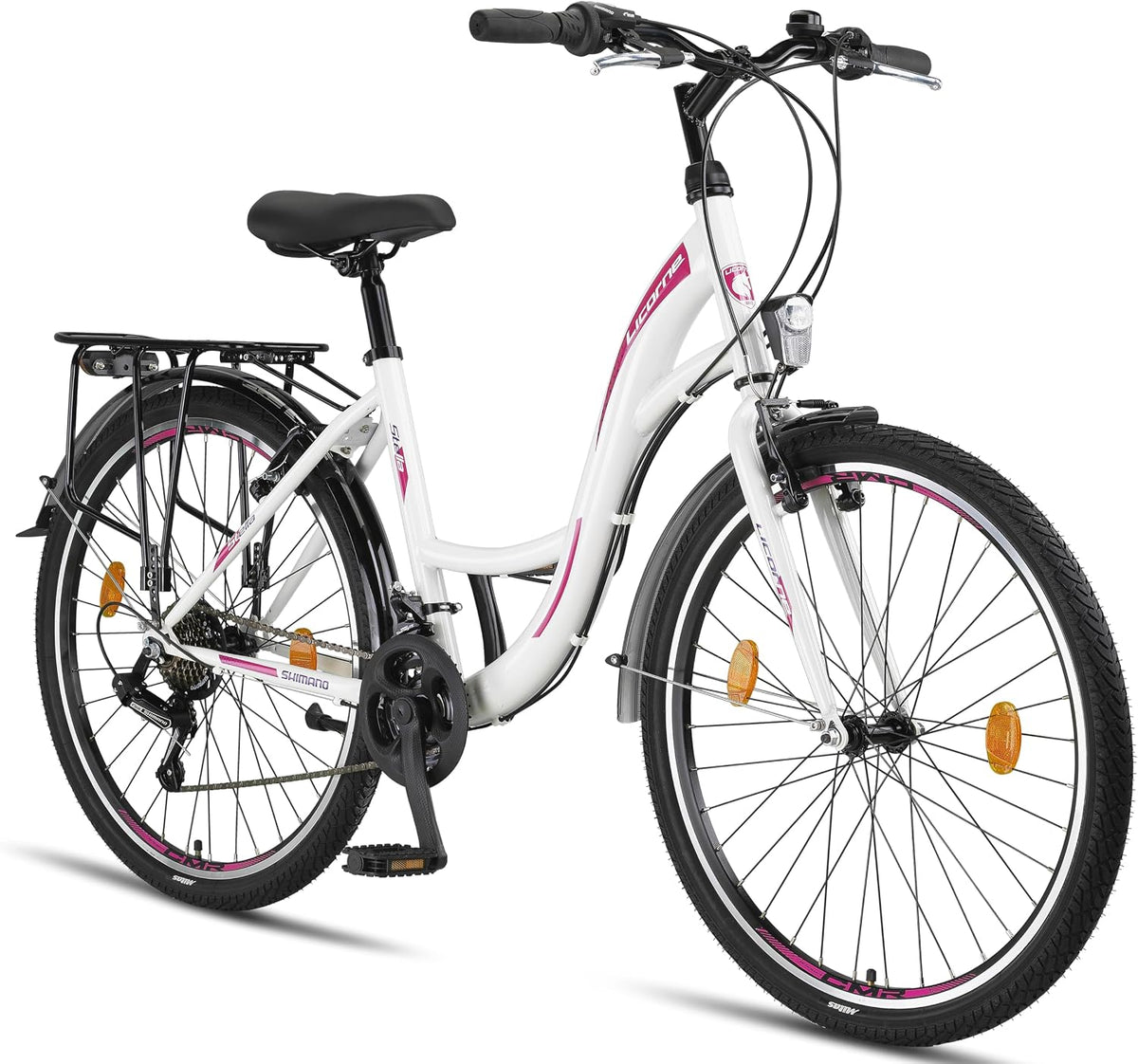 Licorne Bike Stella Premium City Bike in 20',24',26',28' Fahrrad für Mädchen, Jungen