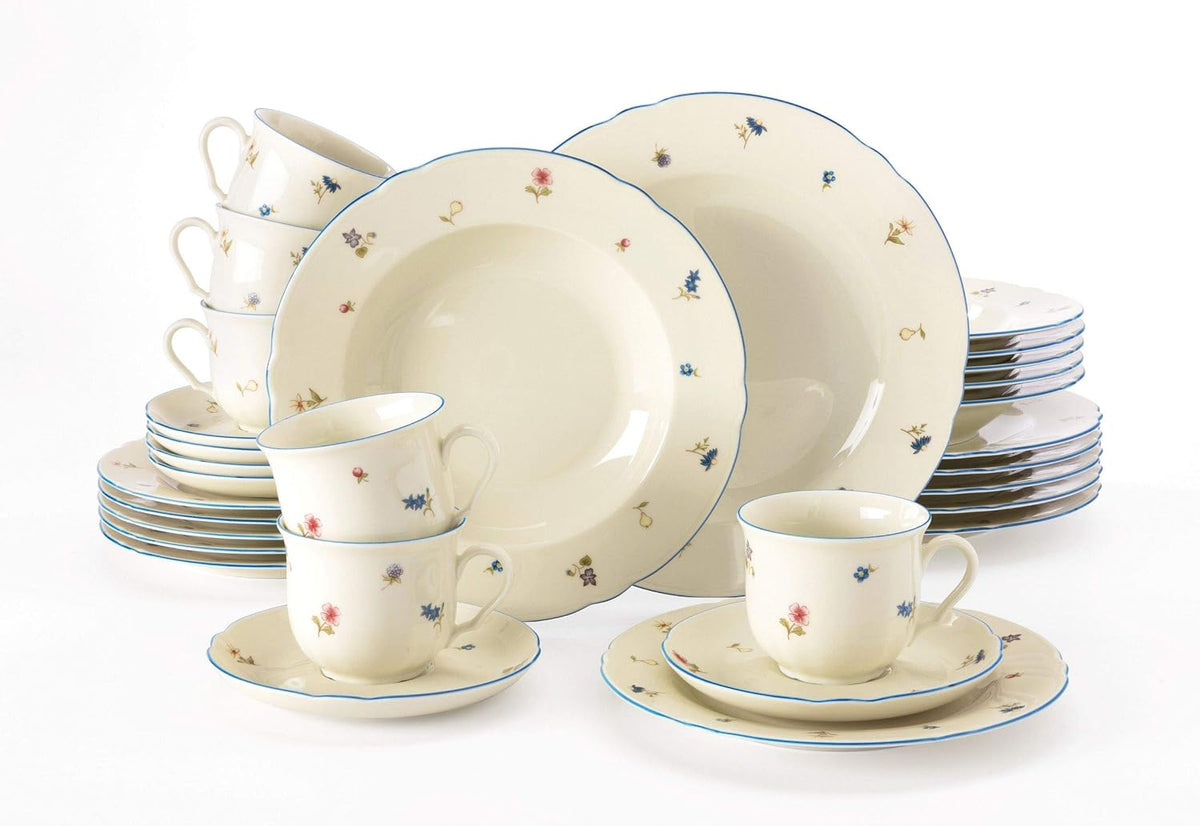 Seltmann Weiden 001.683964 Kombiservice 30-teilig Marieluise Streublume, 36.3 x 29.8 x 28.5 cm, Bunt