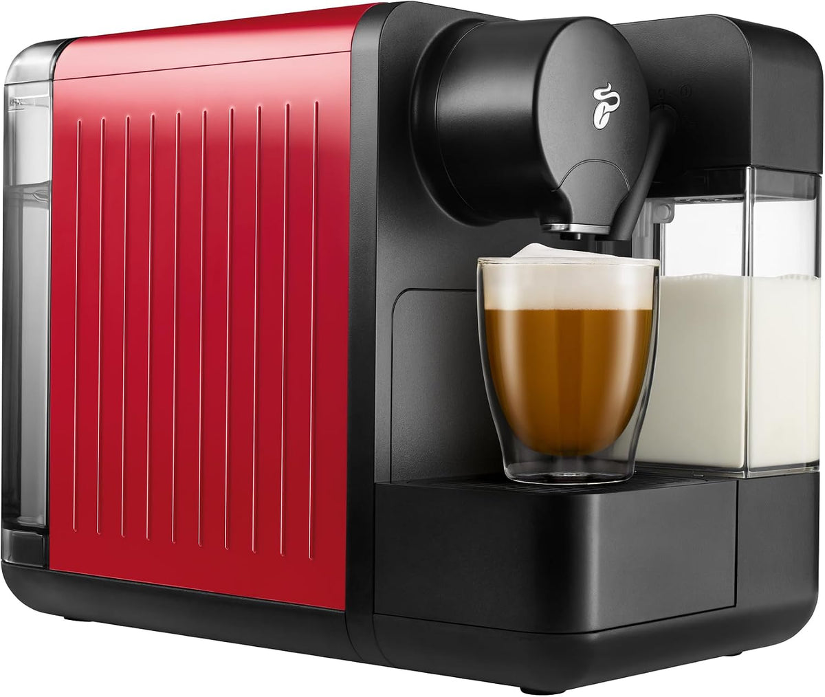 Tchibo Cafissimo „milk' Kaffeemaschine Kapselmaschine für Caffè Crema, Kapselmaschine mit Milchaufschäumer, Espresso, Kaffee und Milchspezialitäten