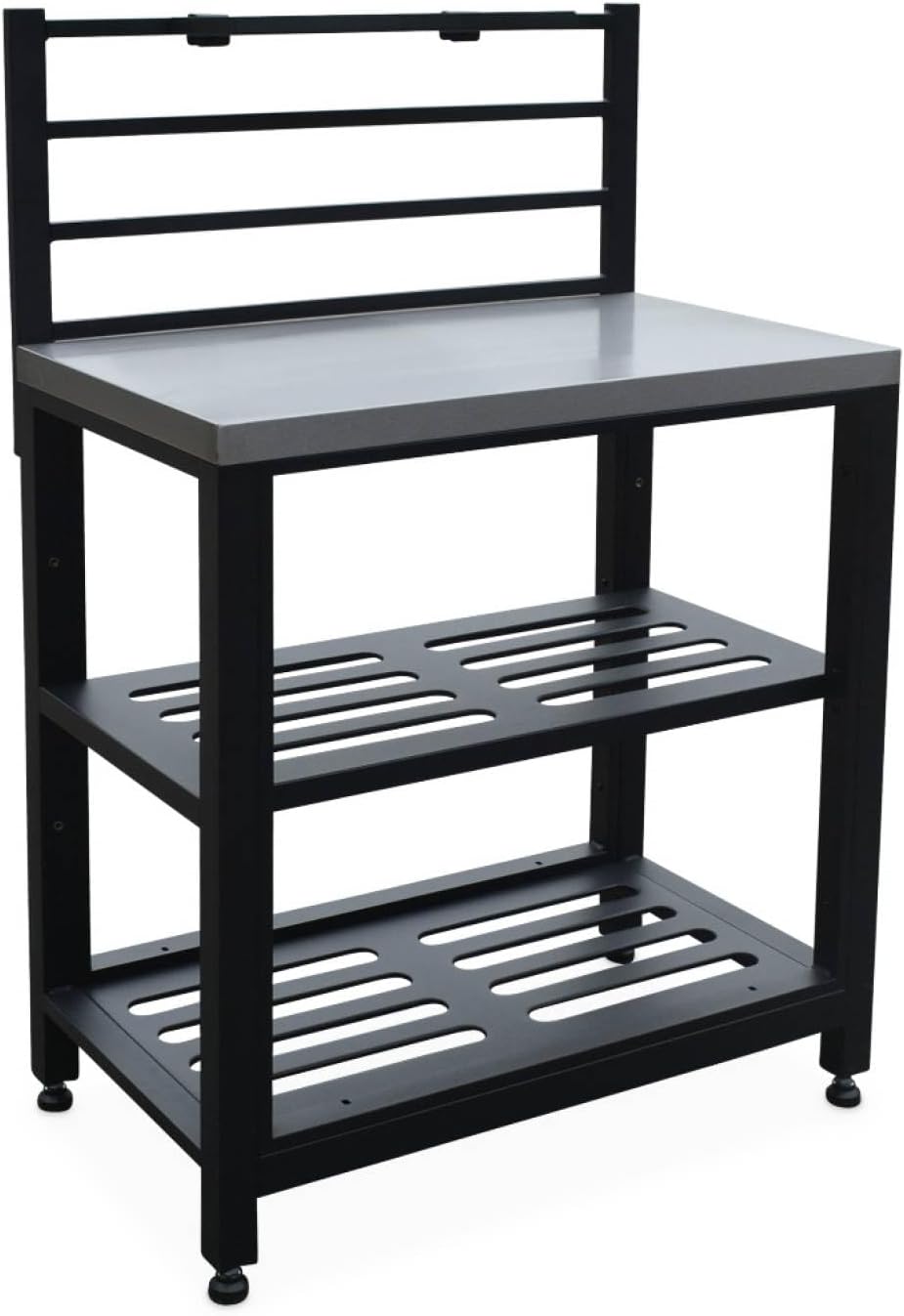 Outdoor-Küchenregal aus Stahl L 80 cm mit 2 Ablagen, Grimaud
