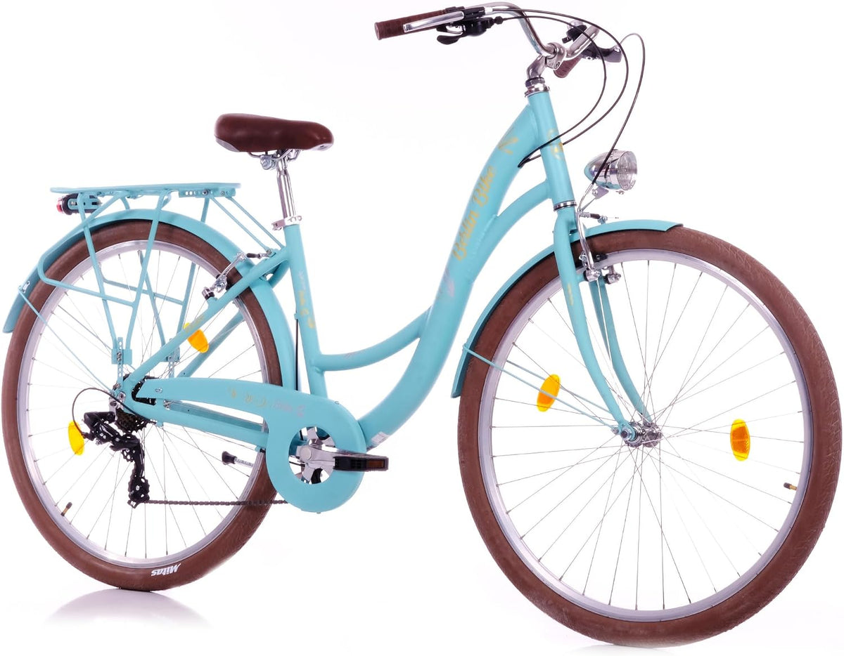 Bella 2 Premium City Bike 28 Zoll Damenfahrrad Komfort Hollandrad Vintage Fahrrad, 7 Gang-Schaltung