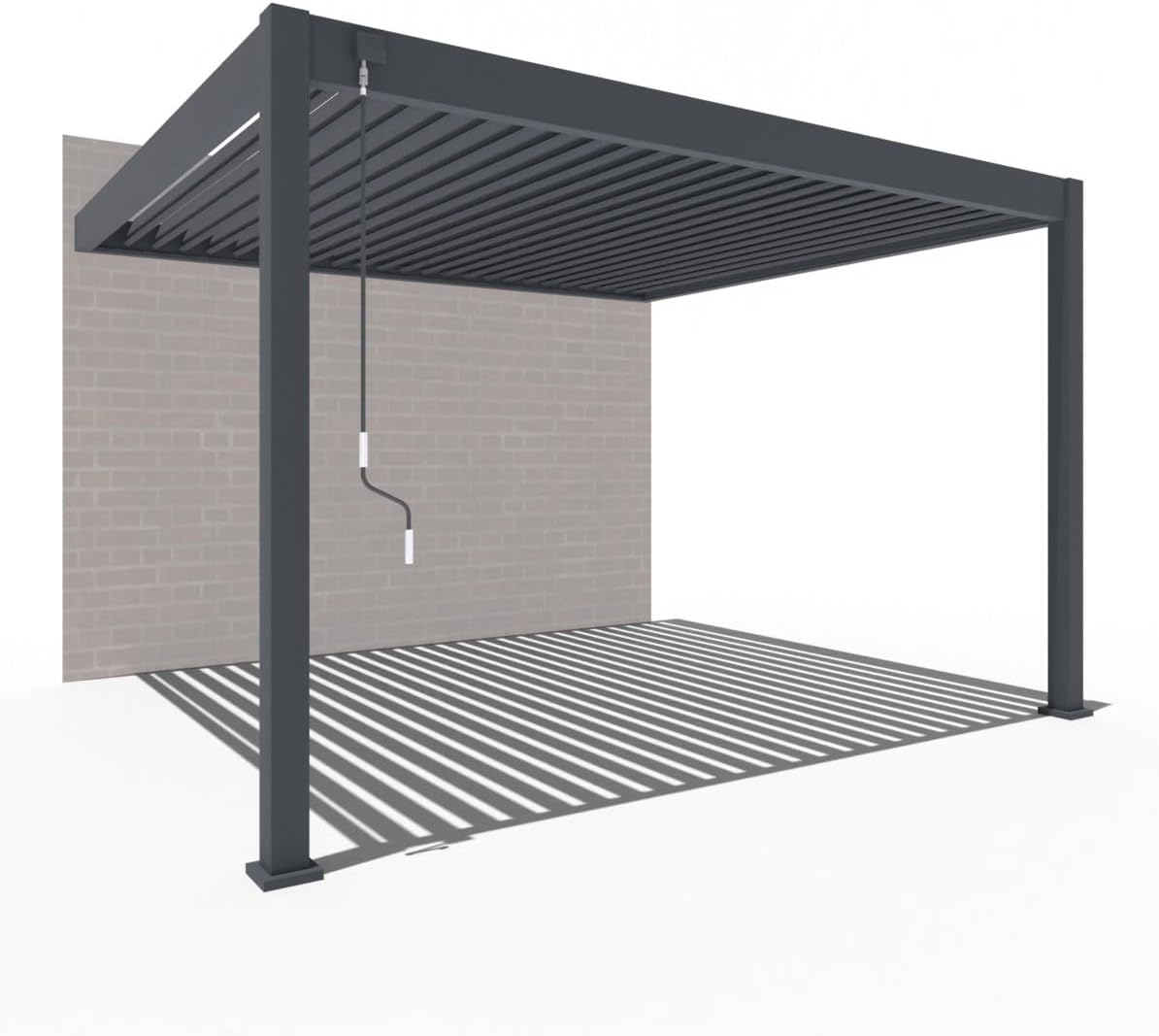 Weide Deluxe Aluminium Pergola 3x4 m Anthrazit freistehend