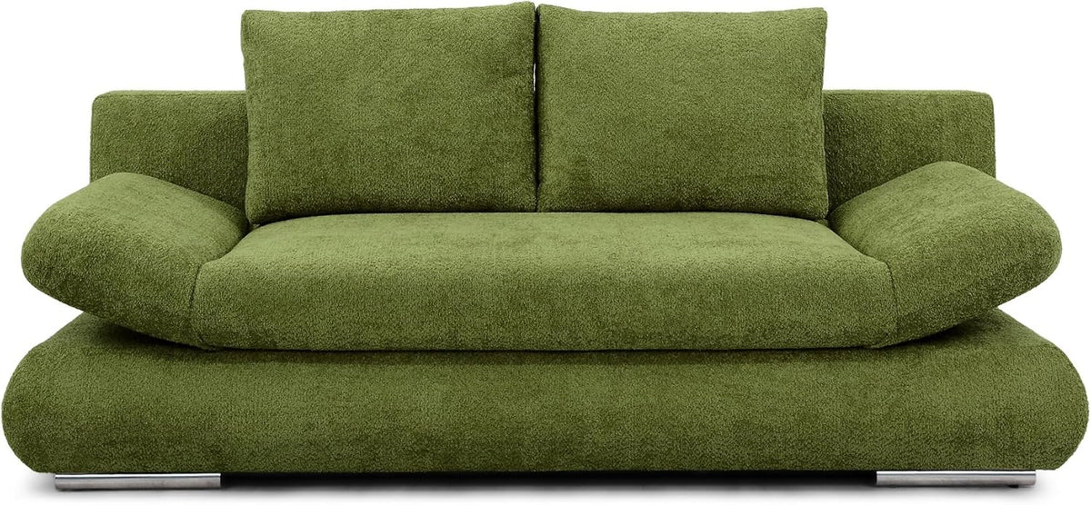 Hygger Next Schlafsofa mit Bettkasten (Clivia, Oliva)