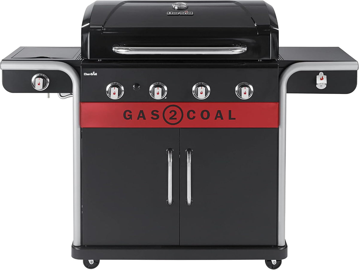 Char-Broil Gas2Coal 440 (2.0) Hybrid Grill, Schwarz
