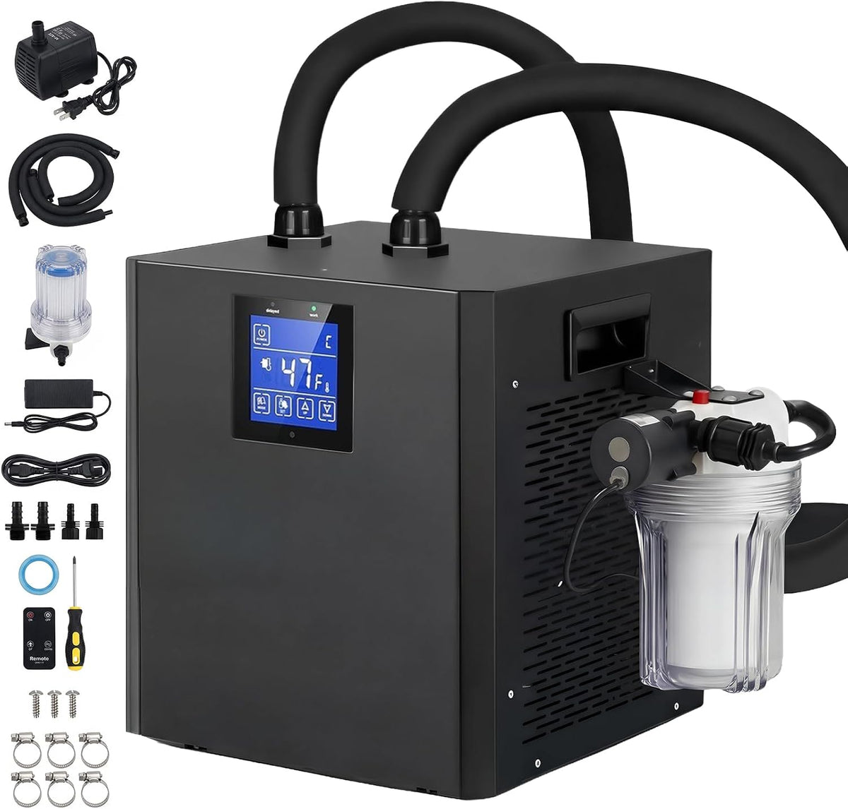 Eisbadkühler,1/3 PS Water Chiller Kit für Eisbad, eisbad kühlgerät 300L