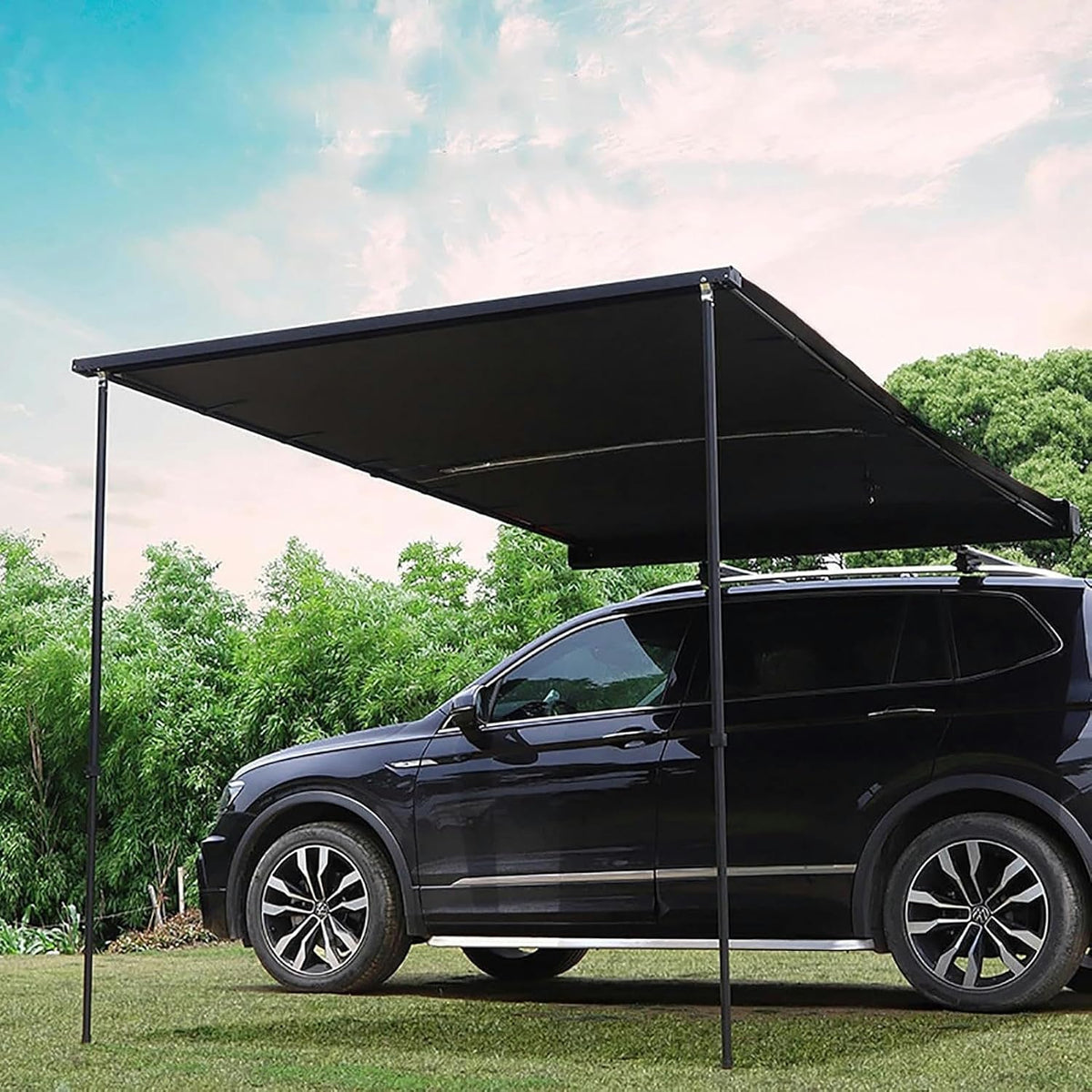 Auto Markise Camping Einziehbare Auto-Seitenmarkise für den Außenbereich, für SUV/LKW/Van, PU5000, 160x250cm/5