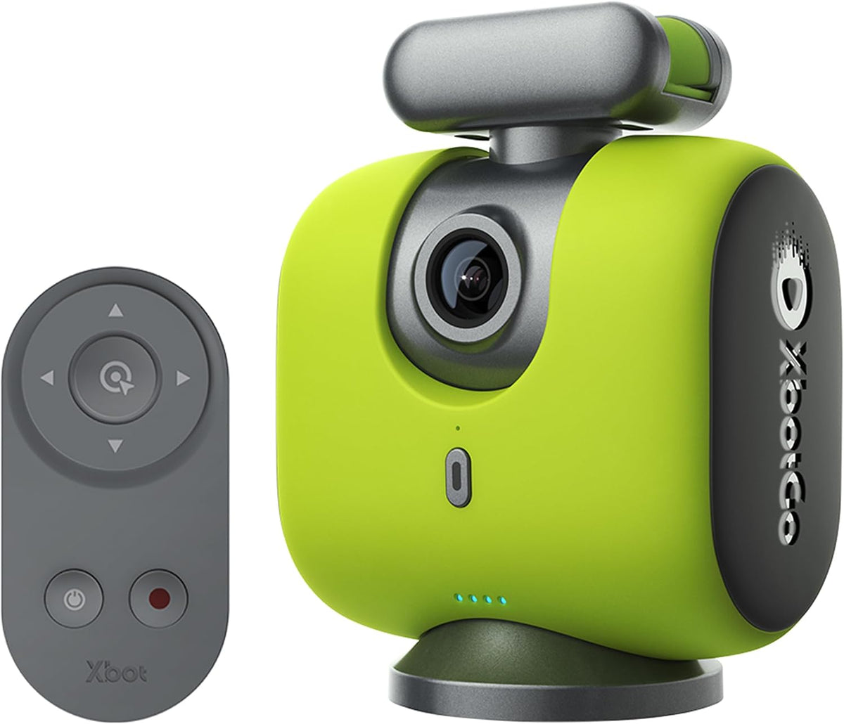 XbotGo Chameleon KI Team Sports Action Cam 4K 60FPS, Freihändige Action Kamera für Sport, mit iOS&Android (Lemon Green), Live-Streaming