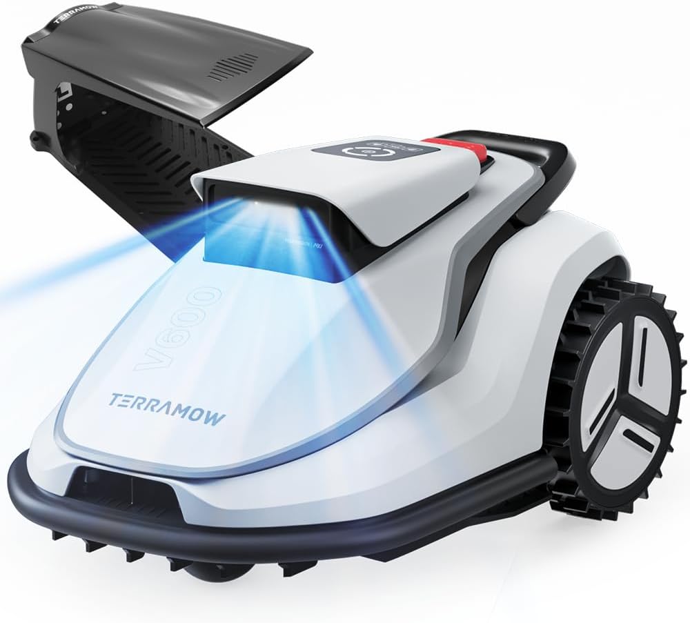 TerraMow V600 Mähroboter ohne Begrenzungskabel mit Garage, bis zu 600㎡