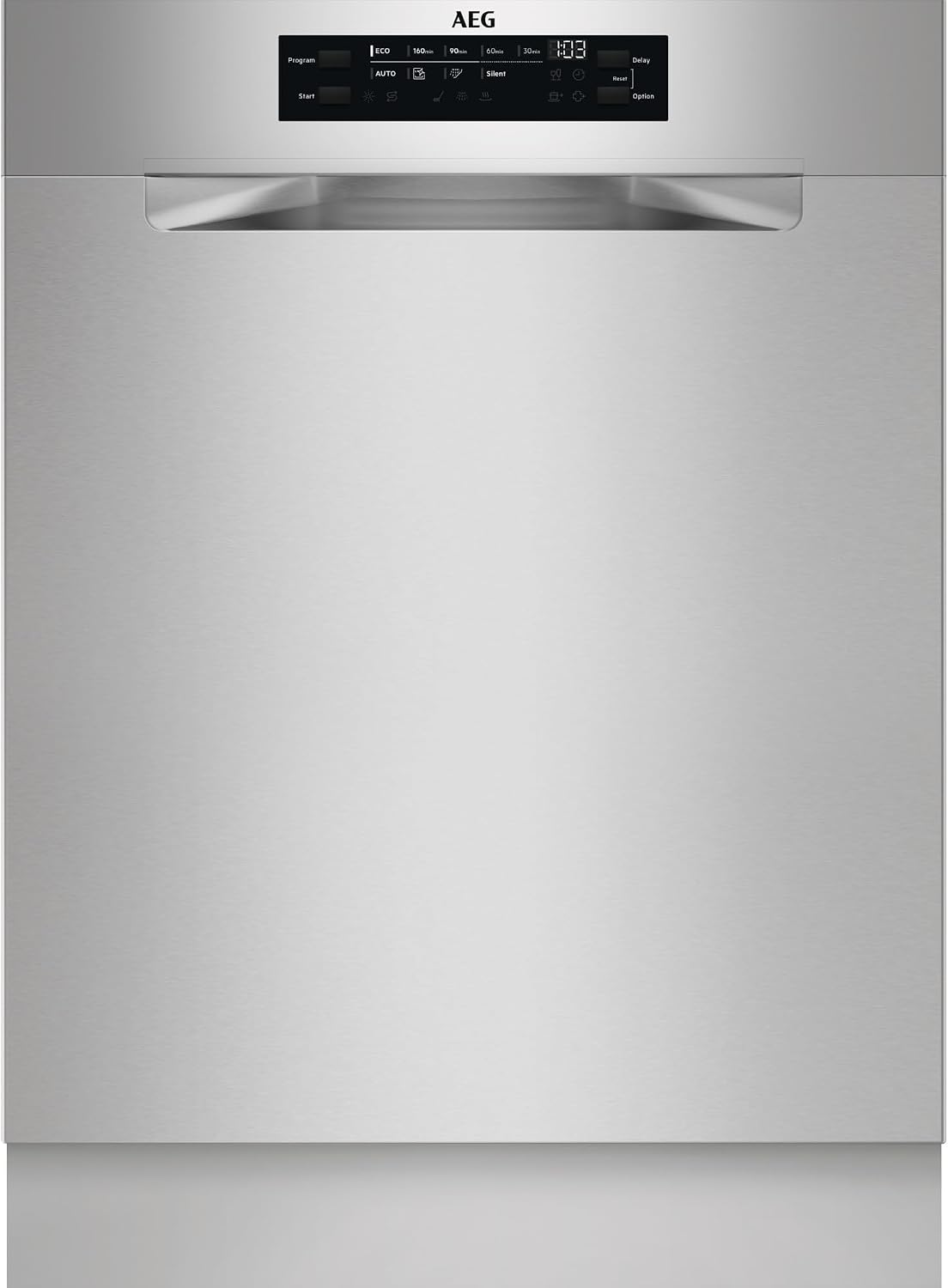 AEG Unterbau Geschirrspüler 60cm, leise 42dB, FUS7676APM, Serie 7000, Glasschutz, Energieklasse A, Besteckschublade, personalisierte Zeit-Steuerung