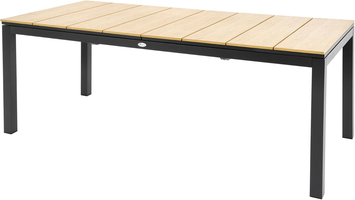 di volio Gartentisch ausziehbar 200-300 cm Aluminium für 12 Gäste Barleta